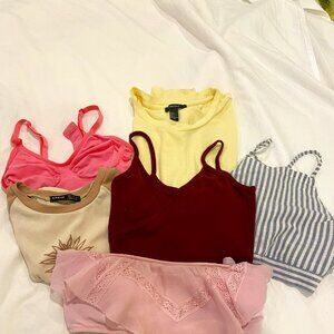 Lot of 6 womens tops for summer good variety